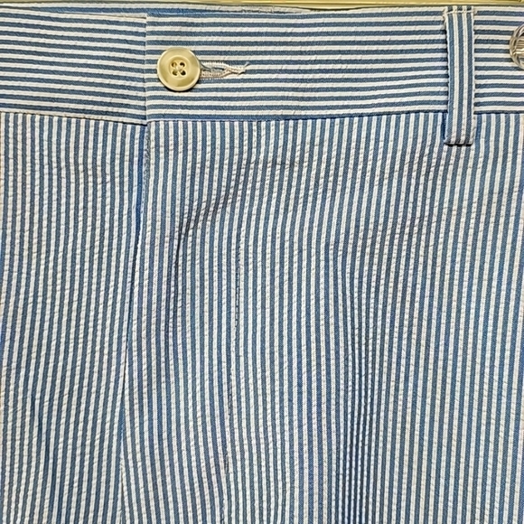 Mens PRO TOUR Cool Play Golf Shorts blue & white stripe seersucker size 40 - Picture 6 of 11
